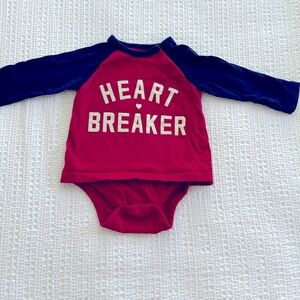 Baby Gap snap crotch top. 6-12 m
